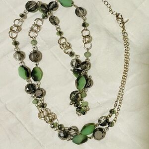 Green and Silver Necklace